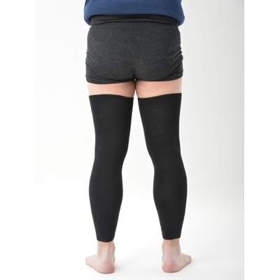 日本製 横のび マルチウォーマー (ロング) あったか ブラック (582-3360)