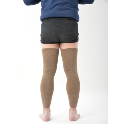 日本製 横のび マルチウォーマー (ロング) あったか モカ (582-3362)