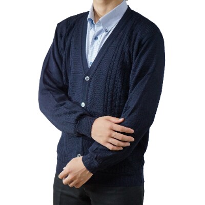 メンズニット カーディガン コン L寸 15160