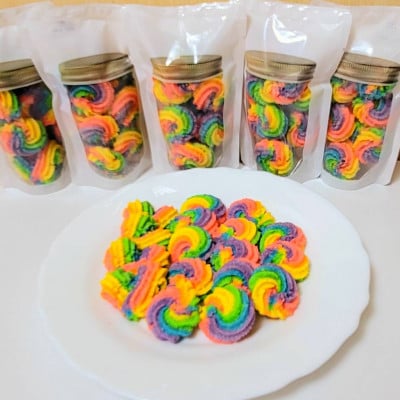 まる兄きっちん。のレインボークッキー3個セット