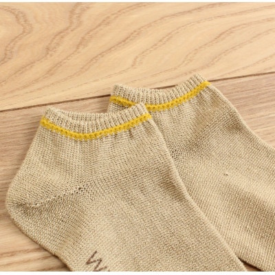 裏返しヘンプスニーカーソックス(ベージュ)1足/NSGK23-9