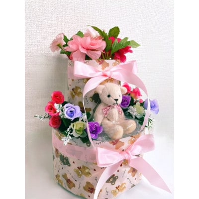 おむつケーキ 2段(ピンク)