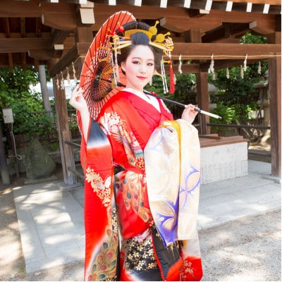 神社で撮影!超本格花魁体験(1名様分)