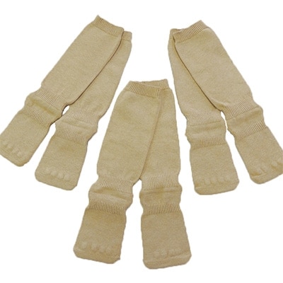 日本製 オーガニックコットン 不思議な 5本指靴下 5足セット ナチュラル (4200-7243p5