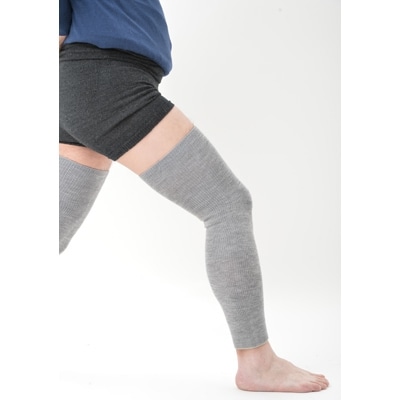 日本製 横のび マルチウォーマー (ロング) あったか グレー (582-3361)