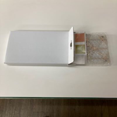 よしの組子スタンド(薄ピンク) 14,5cm×21,5cm×12cm