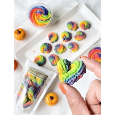 まる兄きっちん。のレインボークッキー3個セット