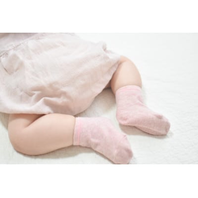 裏返しオーガニックコットンボタニカルダイソックスBABY　3足BOXセット　NSGK23-20