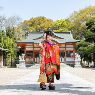 神社で撮影!超本格花魁体験(1名様分)