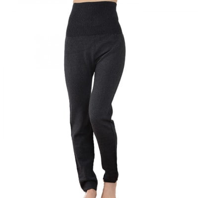 日本製 オーガニックコットンルームパンツ ＆ 腹巻パンツ 1分丈  チャコール (615-610)