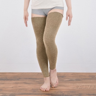 日本製 横のび マルチウォーマー (ロング) あったか モカ (582-3362)