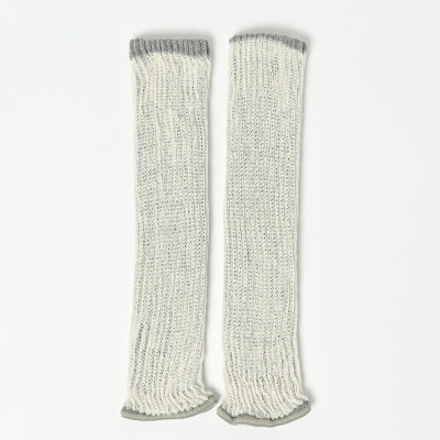 日本製 オーガニックコットン 内側シルク レッグウォーマー ナチュラル(72005-7335)