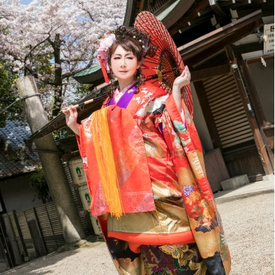 神社で撮影!超本格花魁体験(1名様分)