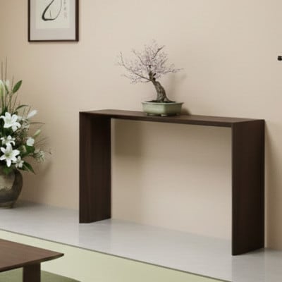 「 V-TISS LIGHT」コンソール1000 ブラックウォールナット【配送不可地域：離島】