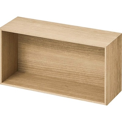 薄型ユニットシェルフ「V-TISS LIGHT」 ハーフ浅型 ヨーロピアンチェリー【配送不可地域：離島】