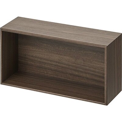 薄型ユニットシェルフ「V-TISS LIGHT」 ハーフ浅型 ブラックウォールナット【配送不可地域：離島】