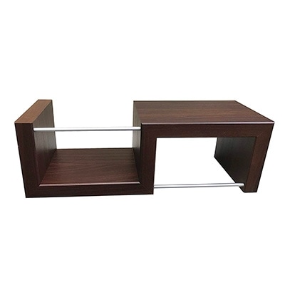 木製壁面収納「ジグラック」Sタイプ・ウォールナット【配送不可地域：離島】