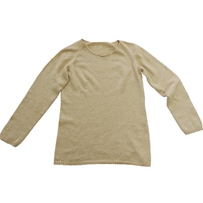 日本製 オーガニックコットン インナー 天然繊維 無縫製 8分袖 ナチュラル (883-7242)