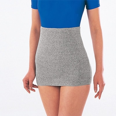 日本製 EM-X 備長炭 のびのび 腹巻き ゆったり (2枚組) グレー (2956-2431)