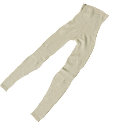 日本製 シルク 腹巻パンツ レギンス 12分丈 無縫製 タグフリー グレージュ (634-7302)