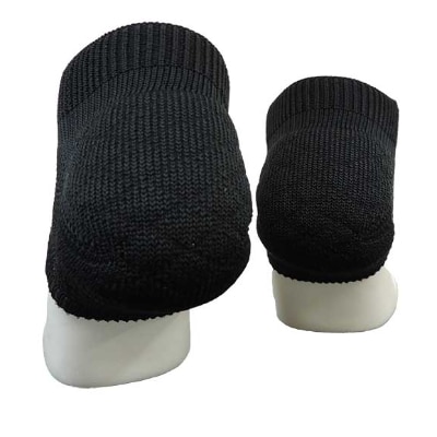 日本製 かかとサポーター ( 踵保護 クッション ) ブラック 1P (4080-7214)