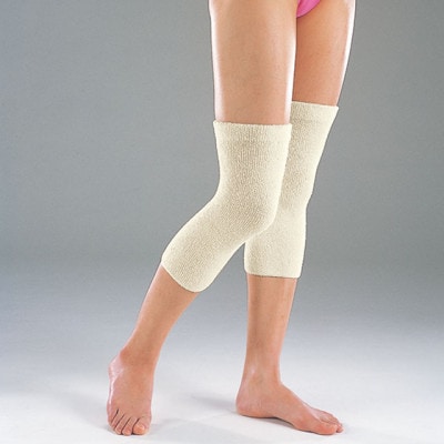 日本製 シルク のびのびナチュラルサポーター ひざ用 ショート オフホワイト (267-2192)