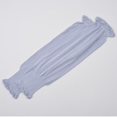 日本製 シルク 100% アームカバー 肌にやさしい 紫外線対策 ラベンダー(2285-7193)