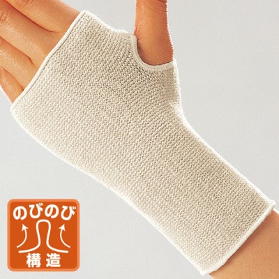 日本製 ゲルマ 手首サポーター ベージュ (243-2577)