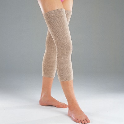 日本製 シルク のびのびナチュラルサポーター ひざ用ロングタイプ モカ(268-2195)