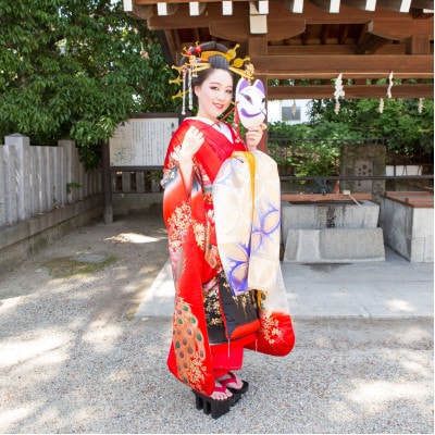 神社で撮影!超本格花魁体験(1名様分)