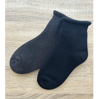 ふわもち鯛焼き靴下x2足組(ブラック、チャコール)