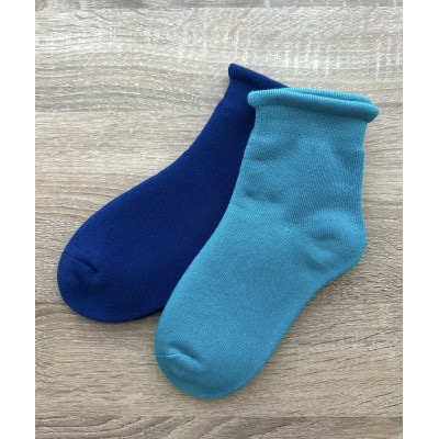 ふわもち鯛焼き靴下x2足組(ターコイズ、ブルー)