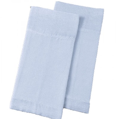 日本製 シルク 100% 薄い 締めつけない スリムサポーター ひざ用 紫 (1668-2784)