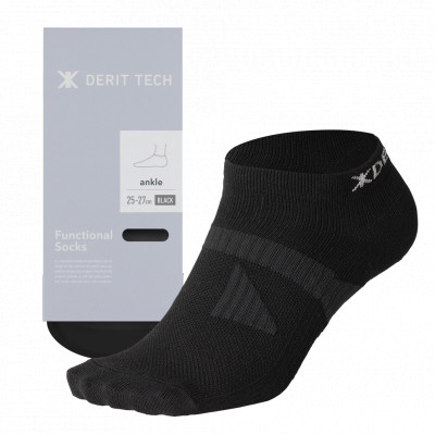 デリットテック バランスソックス(ブラック)22~25cmゴルフ/マラソン/姿勢/パフォーマンス