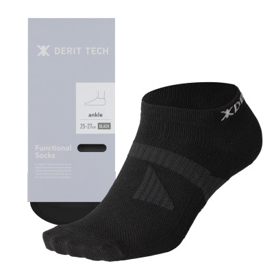 デリットテック バランスソックス(ブラック)27～29cm ゴルフ/マラソン/姿勢/パフォーマンス