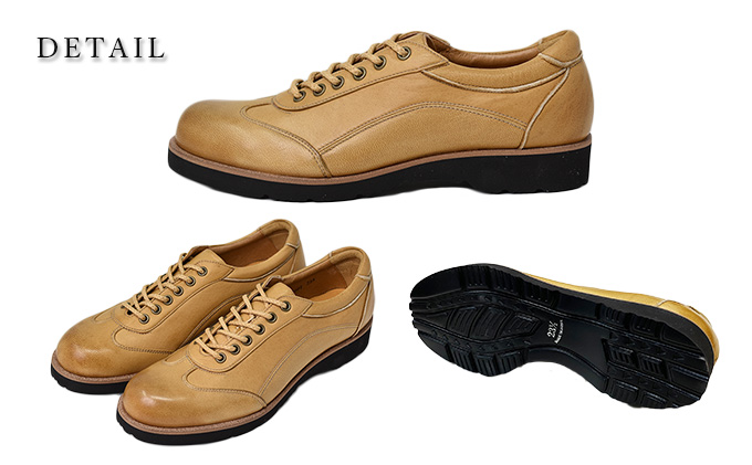 倭イズム 鹿革婦人靴 YAL2001 ライトブラウン　23.5cm