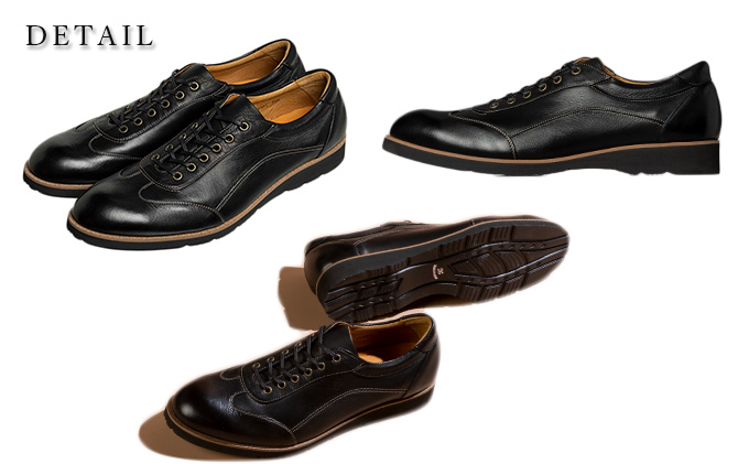 倭イズム 鹿革紳士靴　YA3301　ﾌﾞﾗｯｸ 24.0ｃｍ