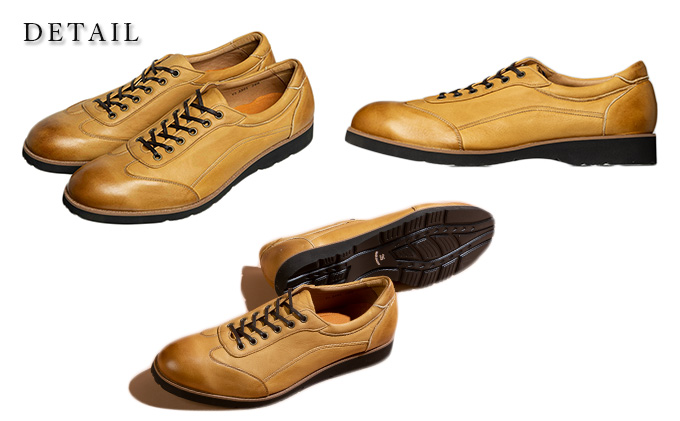 倭イズム 鹿革紳士靴　YA3301　ﾗｲﾄﾌﾞﾗｳﾝ 24.0ｃｍ
