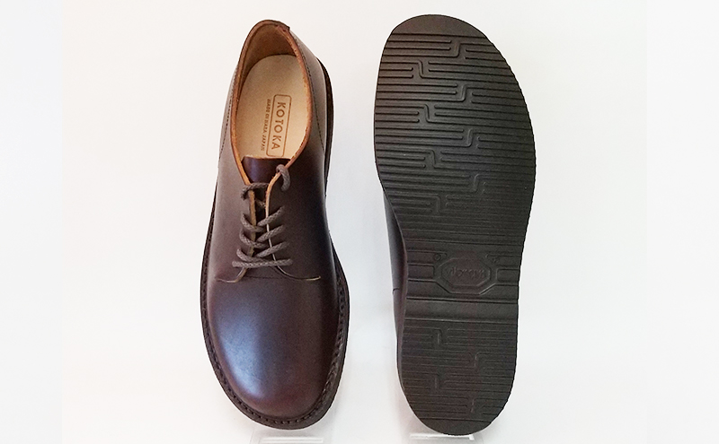 KOTOKA ( コトカ ) 紳士靴 一枚革 ダービー KTO2002 24.5cm( ブラウン ) 【 ファッション 靴 シューズ 雑貨 日用品 牛革 】 【 お洒落 レザーシューズ 快適 メンズ 】