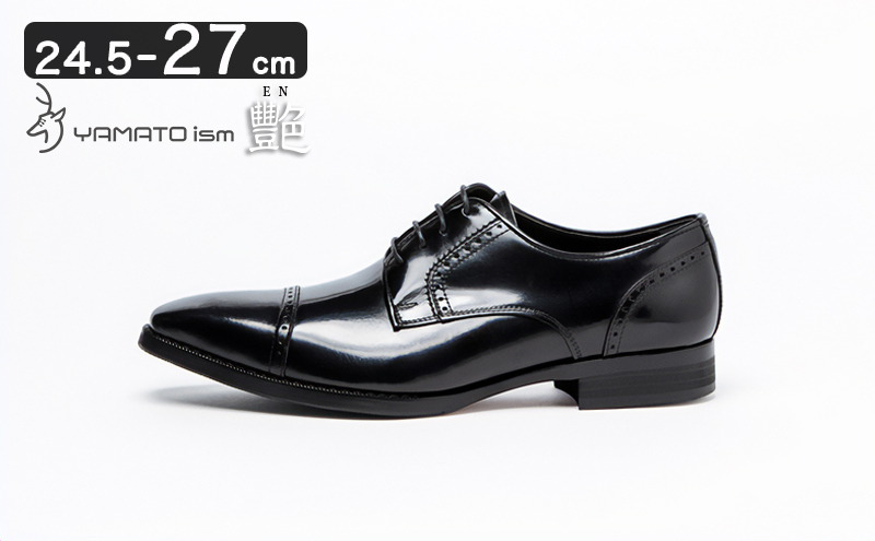 倭イズム ( ヤマトイズム ) 牛革 マッケイ ビジネスシューズ 紳士靴 YAP500 （ ブラック ）24.5cm