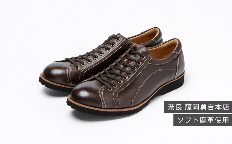 倭イズム ( ヤマトイズム ) 鹿革 シューズ 紳士靴 YA3300 （ ダークブラウン ） 24.5cm