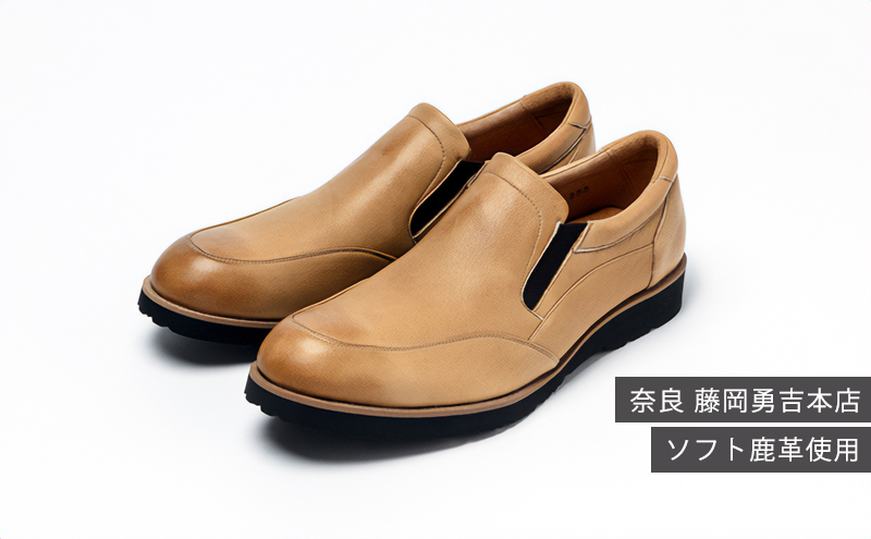 倭イズム ( ヤマトイズム ) 鹿革 シューズ 紳士靴 YA3302 （ ライトブラウン ） 25.5ｃｍ