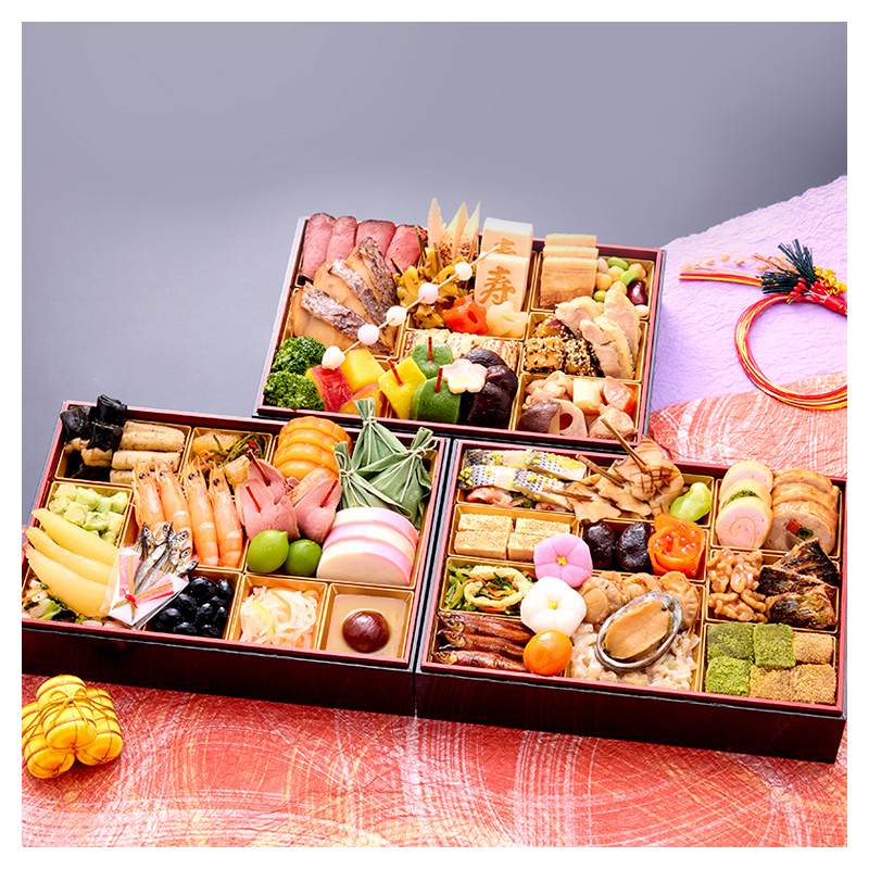 四谷・日本料理鈴なり監修和の３段重　(和風・3～4人前・60品目)【 おせち お正月 お祝い 日本料理 】