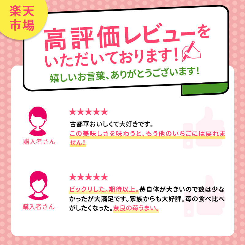 【先行予約】いちご 奈良県産 古都華 約1,080g(270g× 4パック ) セット 高評価 フルーツ 果物 旬 産地直送 農家直送 完熟 旬のフルーツ 旬の果物 お取り寄せ おやつ デザート ことか イチゴ 苺 冷蔵 冷蔵配送 奈良 大和郡山市