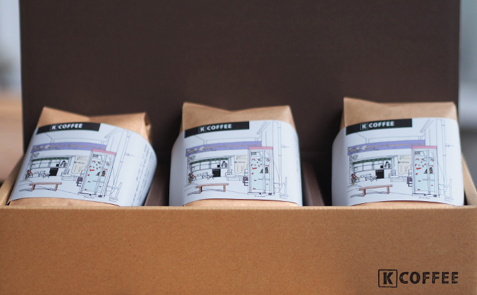 自家焙煎のコーヒー粉セット