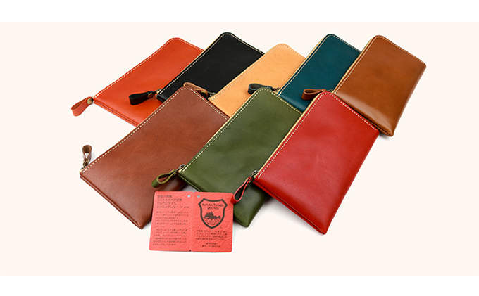 Native Creation L字ファスナー 薄型長財布 NC3749 全8色 栃木レザー 【BROWN】【納期1～2カ月】