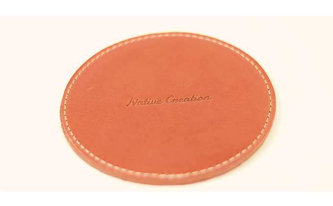 Native Creation コースター NC3740 全8色 栃木レザー【BROWN】【納期1～2カ月】