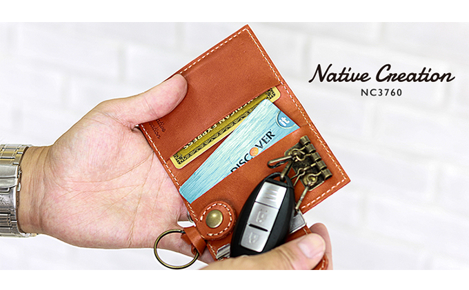 Native Creation 4連キーケース NC3760 栃木レザー【ORANGE】