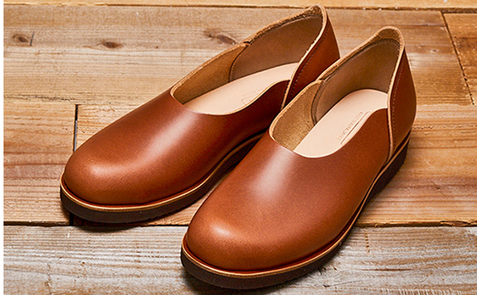 レディース 本革 みやこスリッポン KOTOKA（ことか）レザー 古都 奈良 No.KTO-7385カフェ 22.5cm