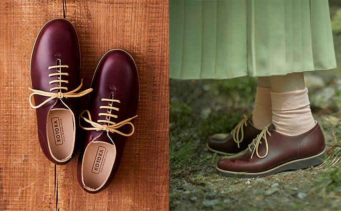 KOTOKA　 飛鳥ホールカット　バーガンディ　  レディース 24.5cm